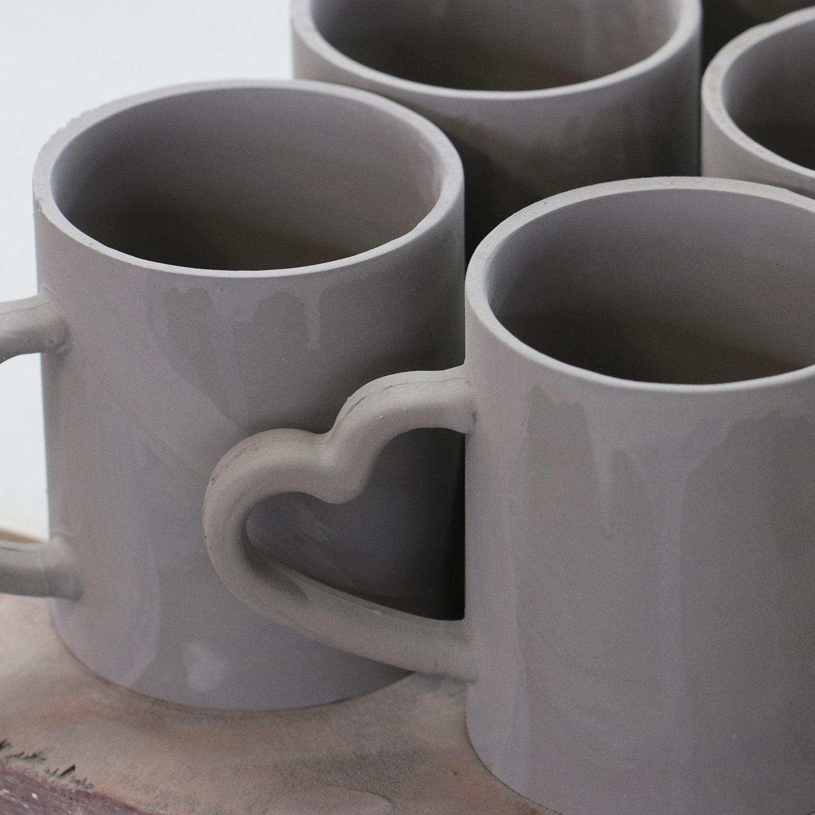 Decorative ceramic mugs by Rishon Ceramic